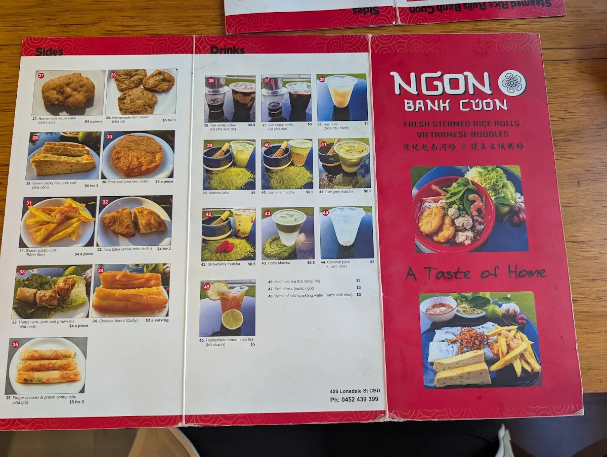 Menu, Ngon Banh Cuon