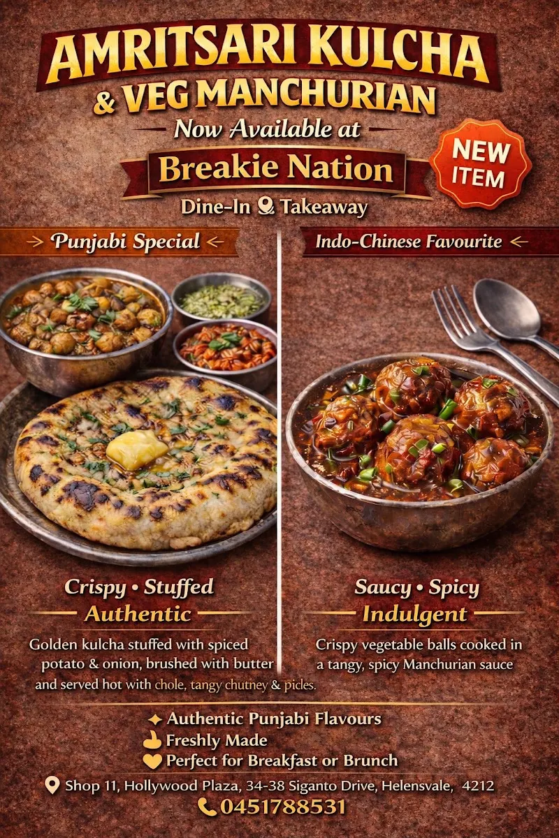 Menu, Breakie Nation