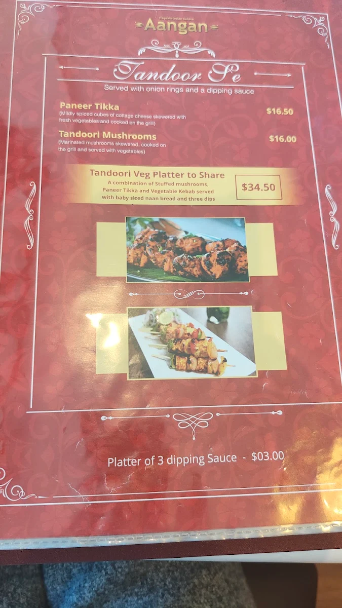 Menu, Aangan Footscray