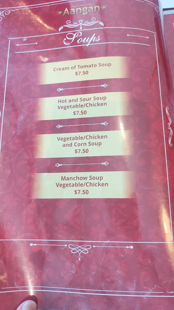 Menu, Aangan Footscray