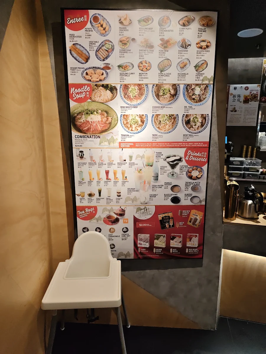 Menu, Cam On Restaurant (Market City)