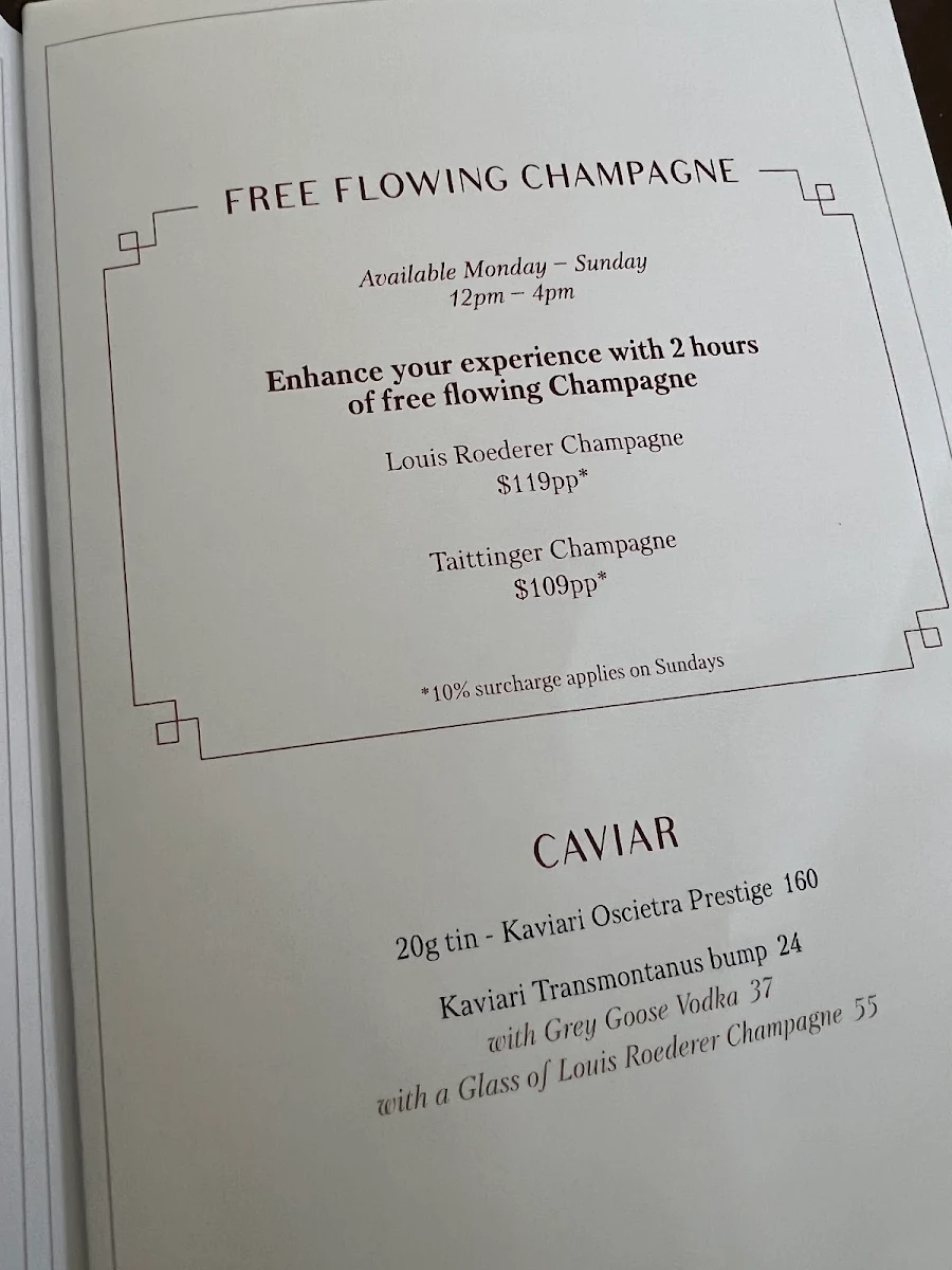 Menu, Stanley Restaurant