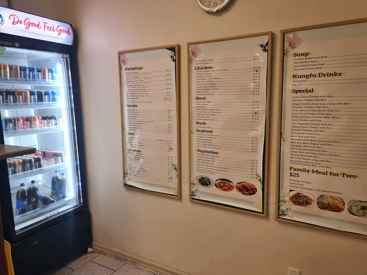 Menu, Kungfu Express