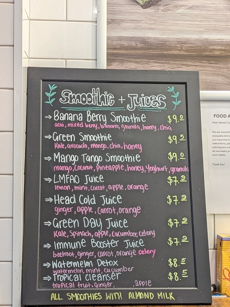 Menu, GrindHouse
