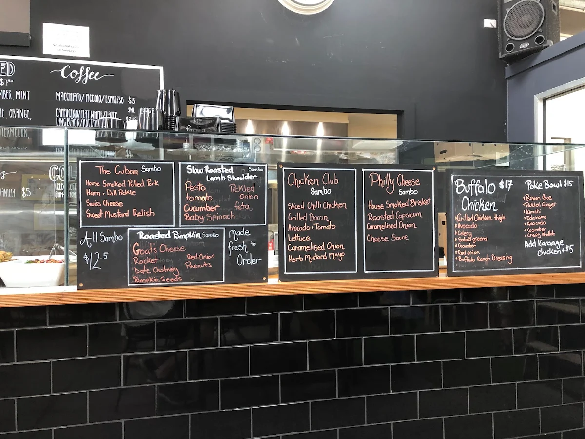 Menu, The Pan & Stone