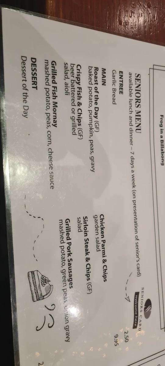 Menu, Skyways Hotel