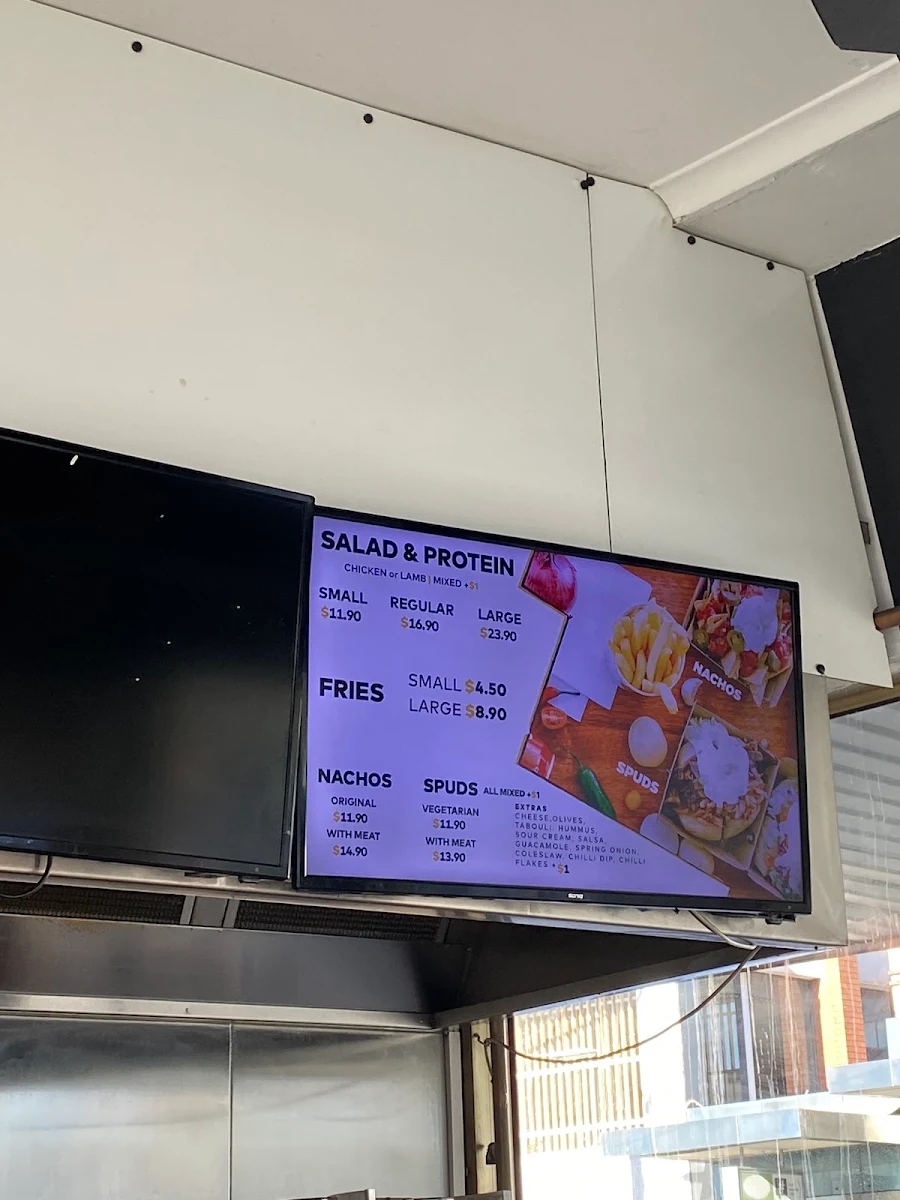 Menu, Garlik Kebabery - Camberwell