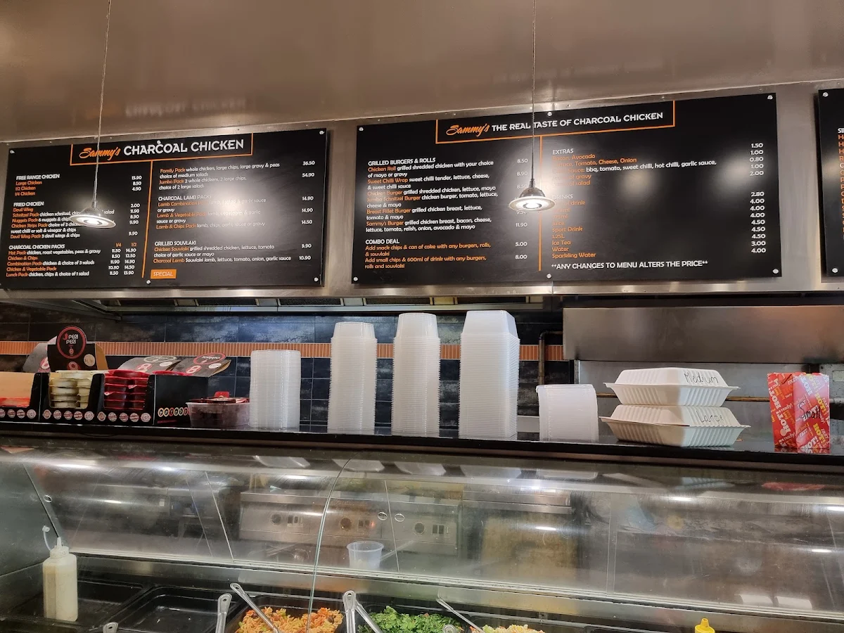 Menu, Sammy's Charcoal Chicken