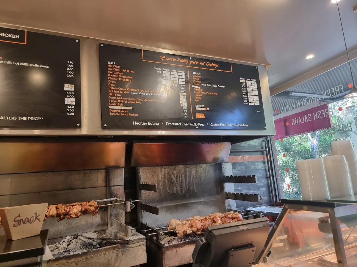 Menu, Sammy's Charcoal Chicken