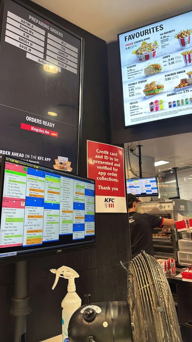 Menu, KFC Milperra
