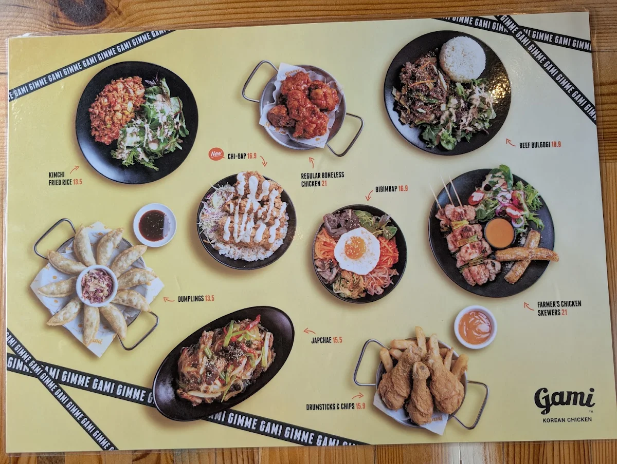 Menu, Gami Chicken