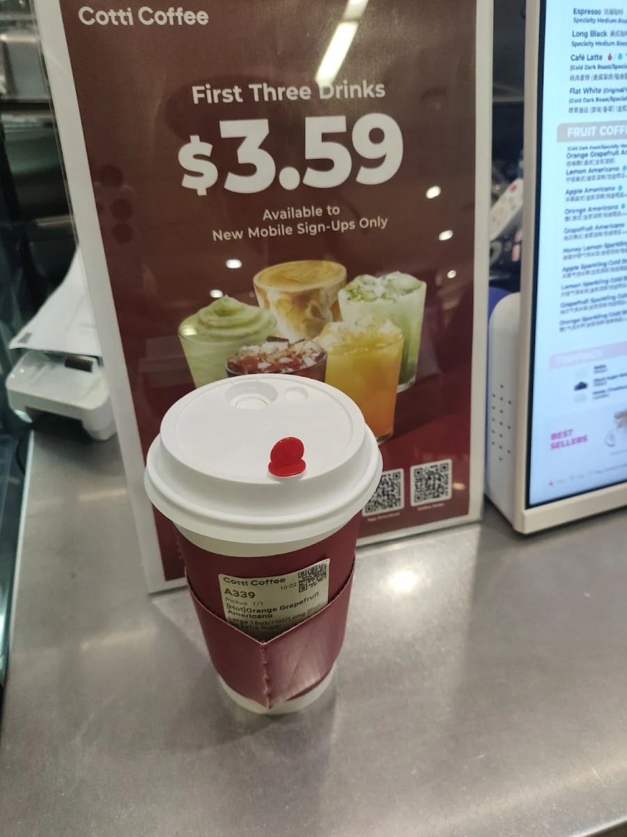 Menu, Cotti Coffee（Uptown）
