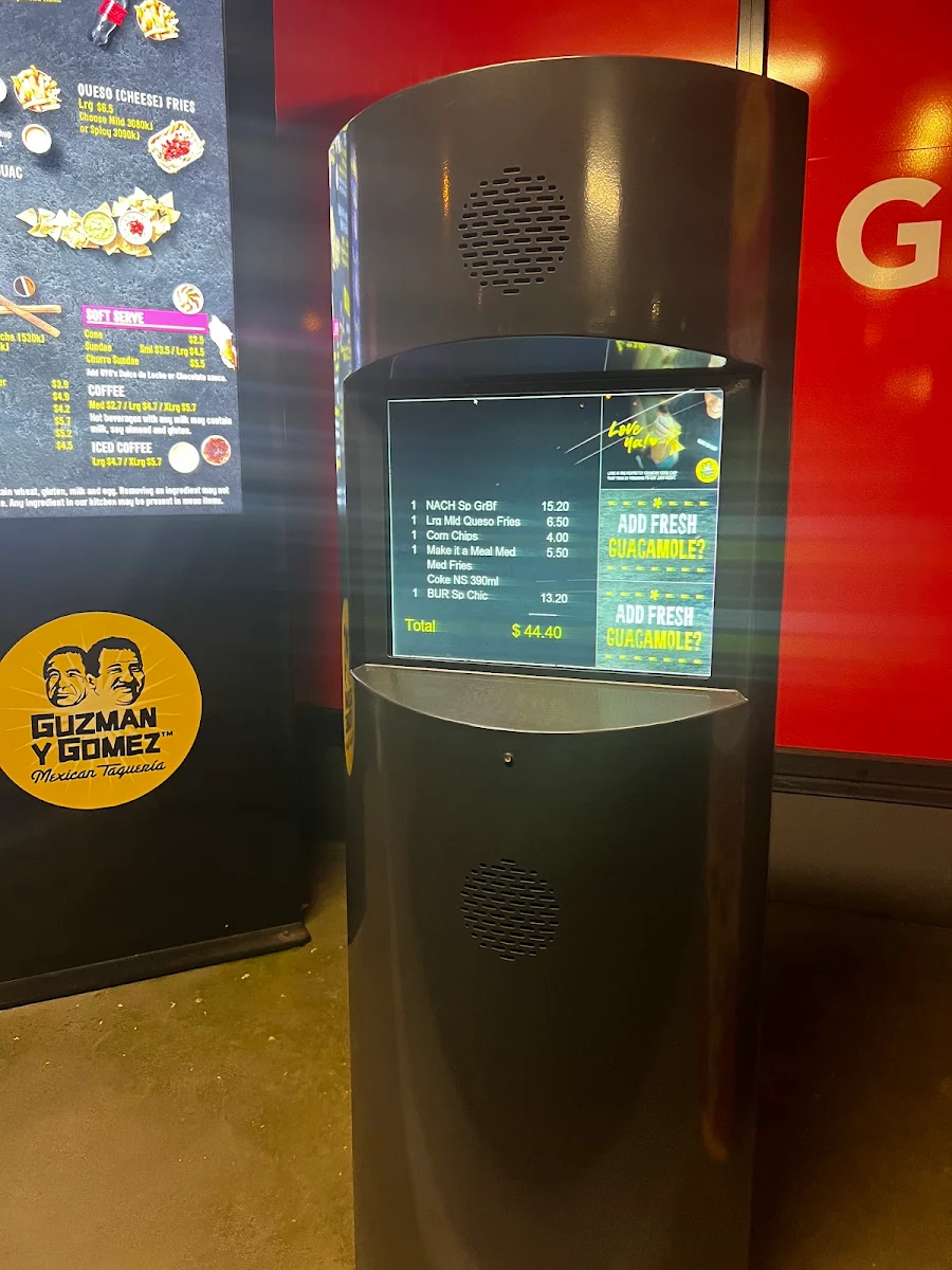 Menu, Guzman y Gomez - Moorabbin