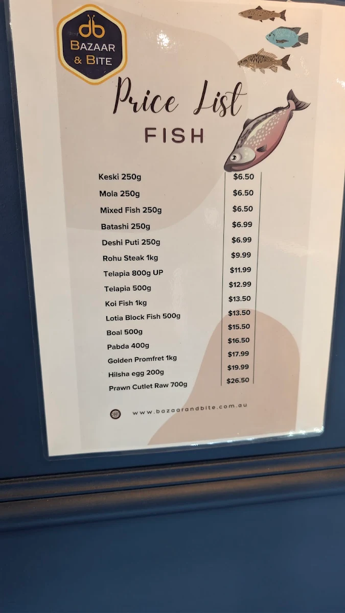 Menu, Bazaar And Bite