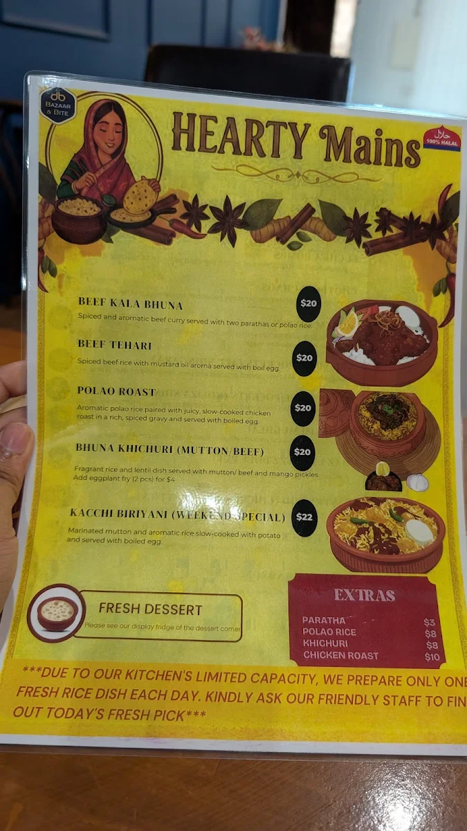 Menu, Bazaar And Bite