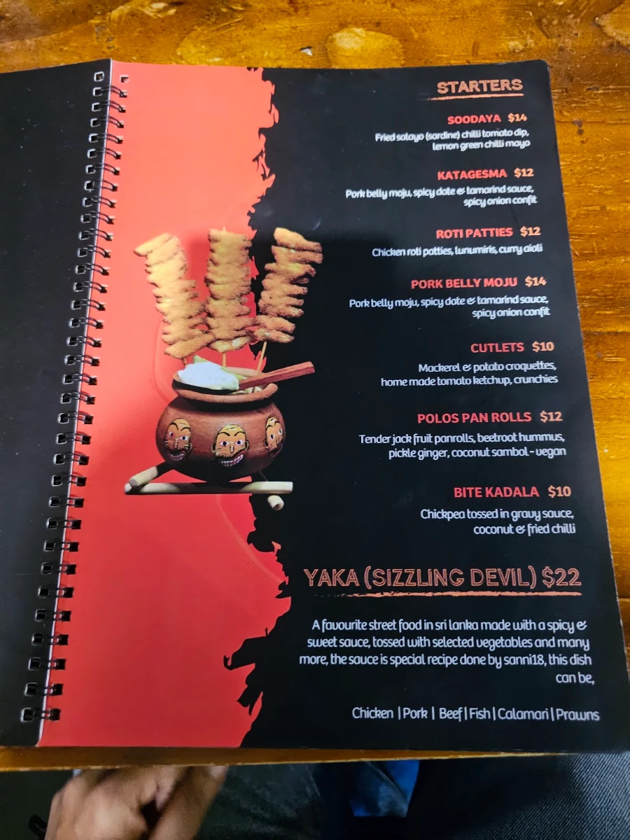 Menu, Sanni18
