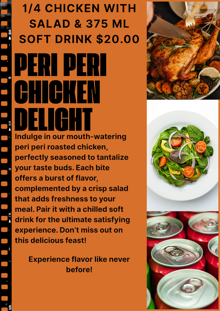 Menu, Food4u Cairns
