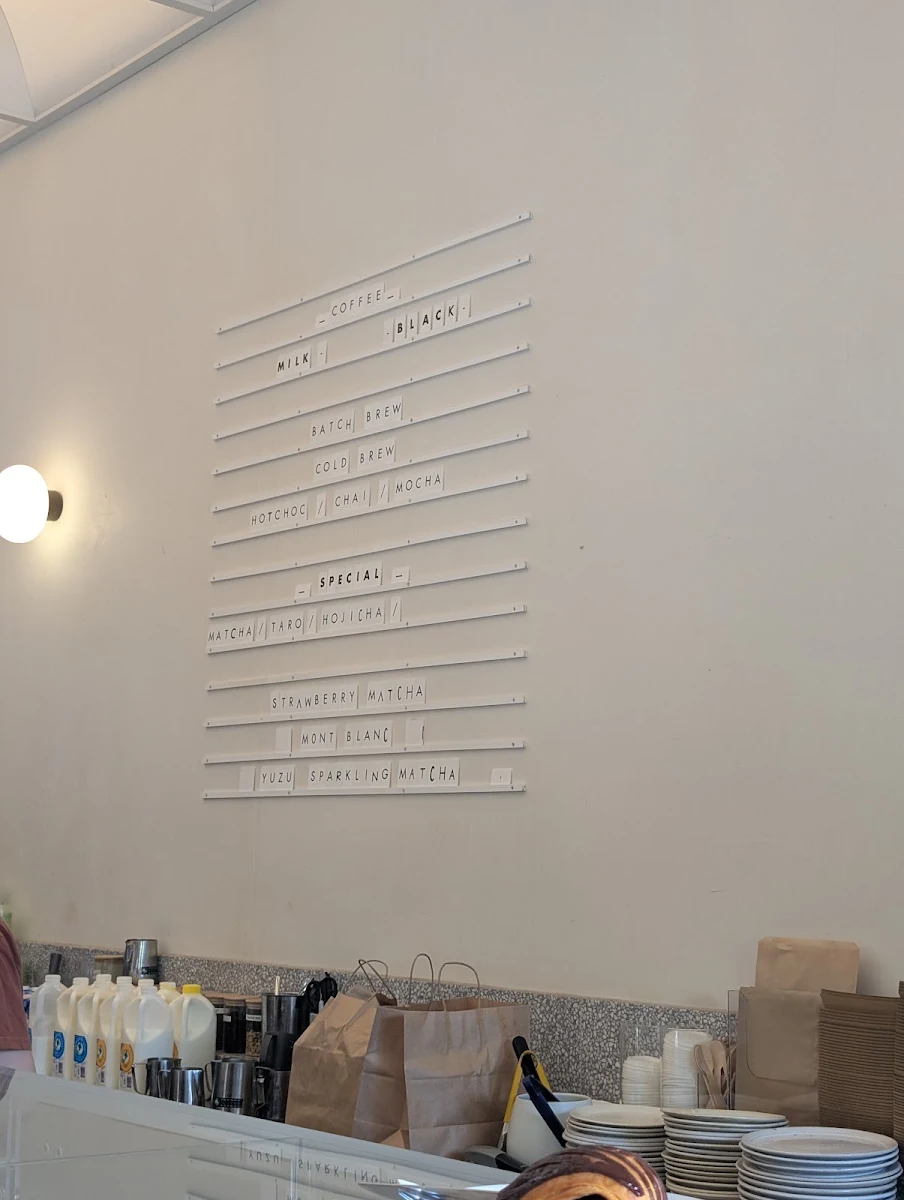 Menu, Mascavado Café & Pâtisserie