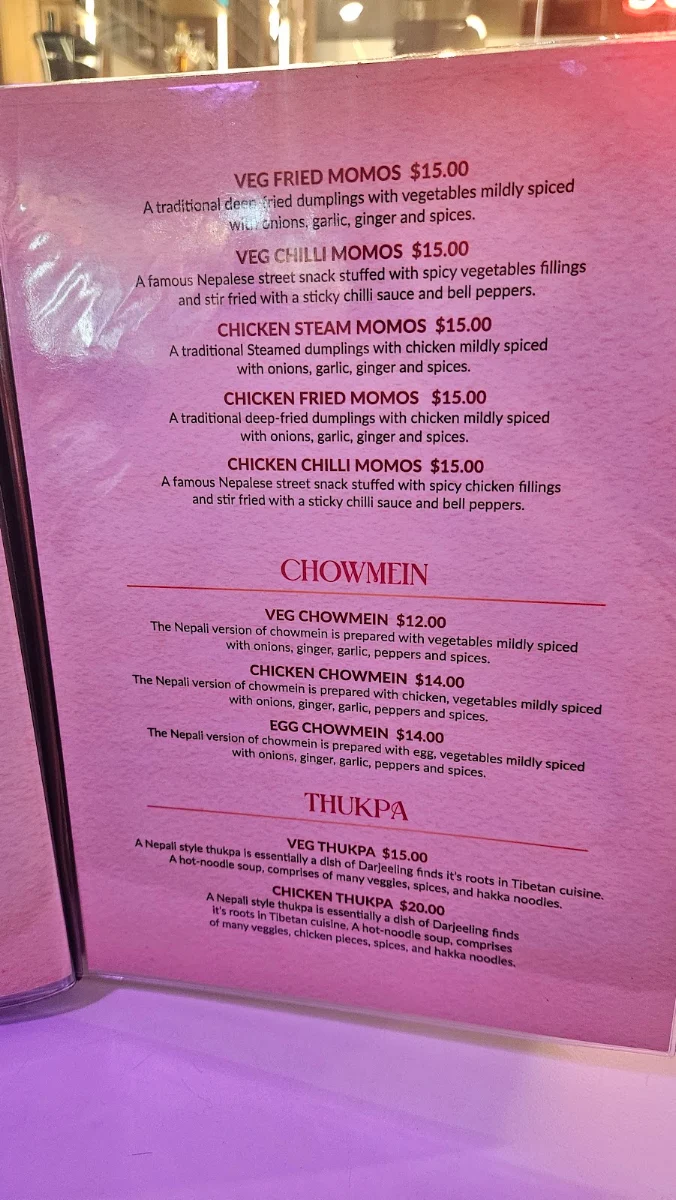 Menu, Kumar's Flavor Junction