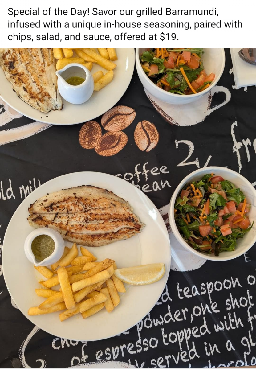 Menu, Cleveland Rocks Cafe & Take Away
