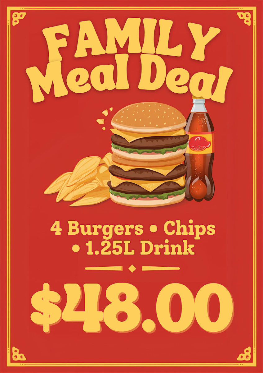 Menu, Cleveland Rocks Cafe & Take Away
