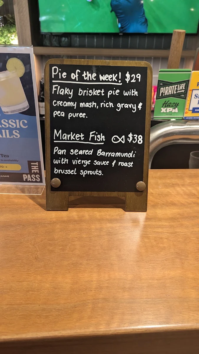 Menu, The Bentley