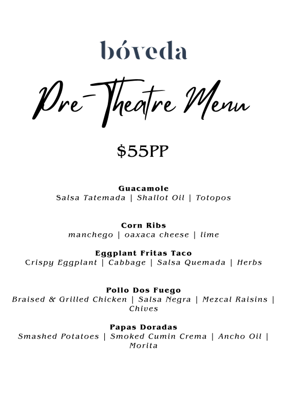 Menu, Bóveda