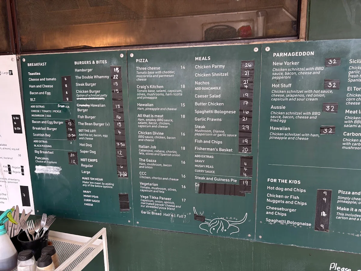Menu, MEAN BEAN DINER