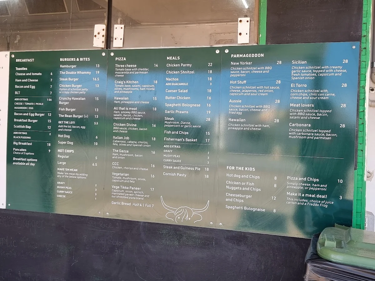 Menu, MEAN BEAN DINER