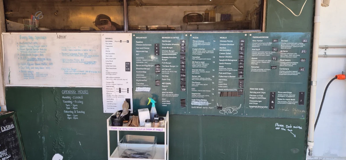 Menu, MEAN BEAN DINER