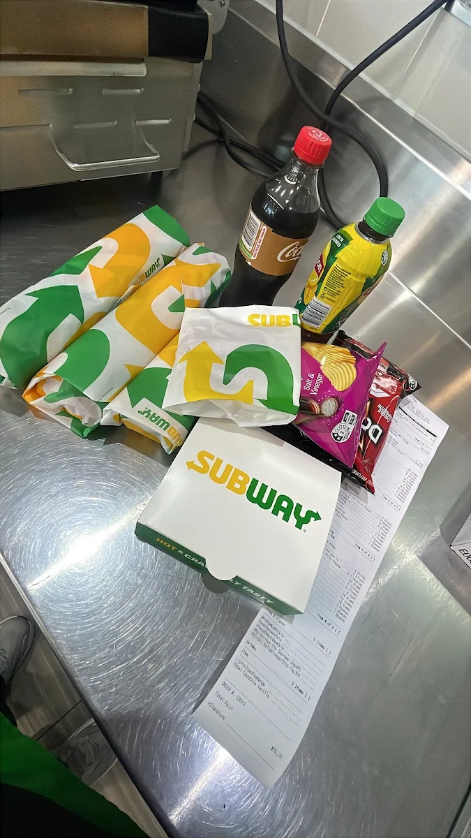 Menu, Subway North Geelong
