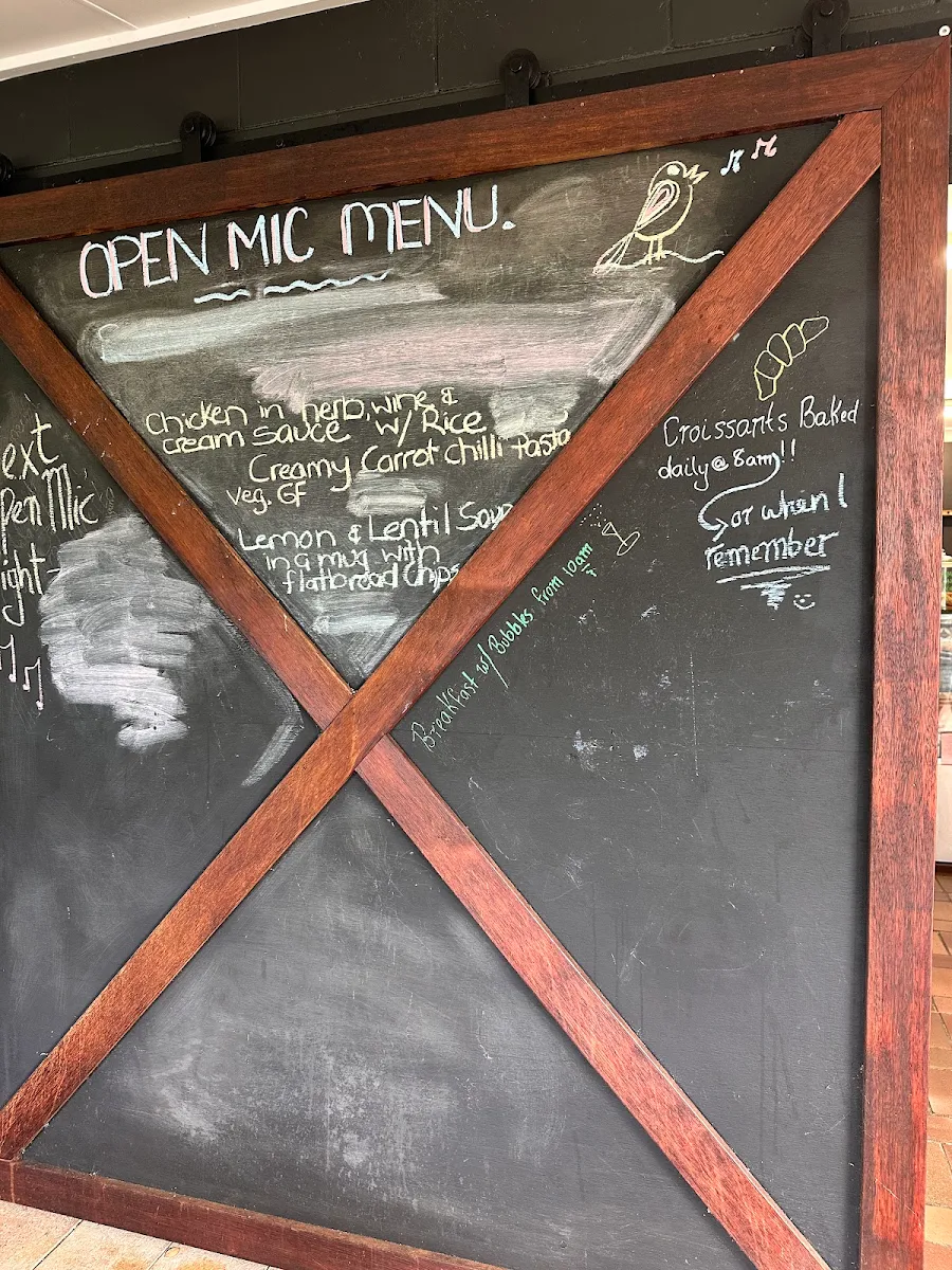 Menu, Crossroads Cafe