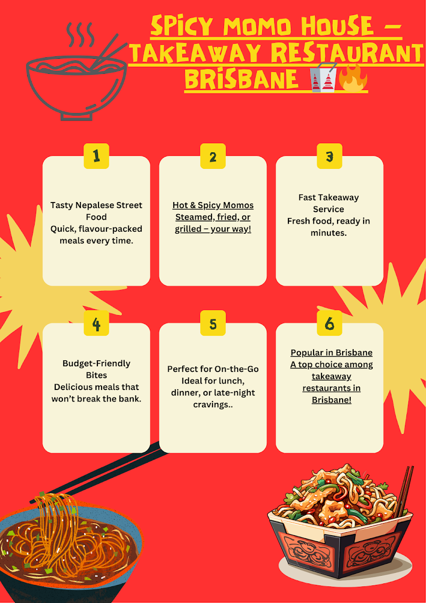 Menu, Spicy Momo & Bar