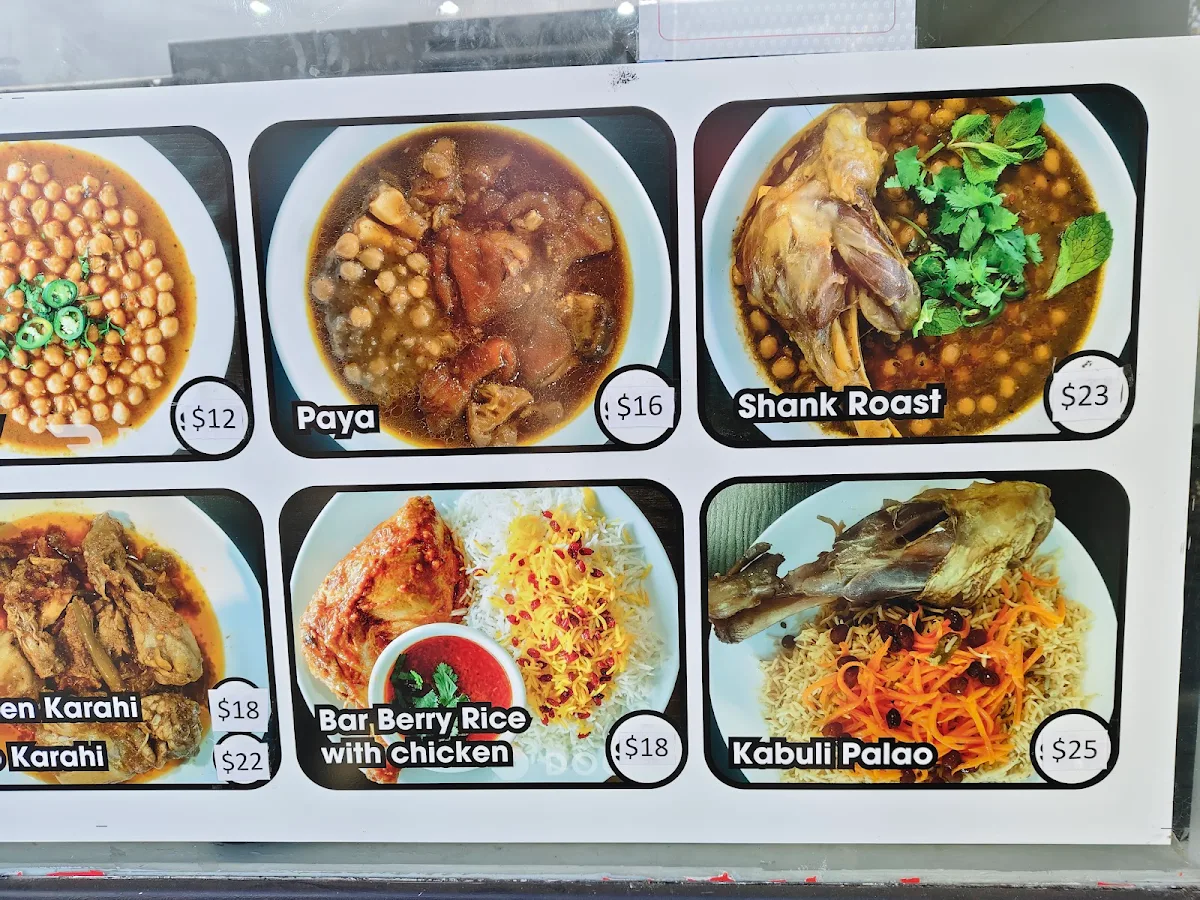 Menu, Tasty Food House