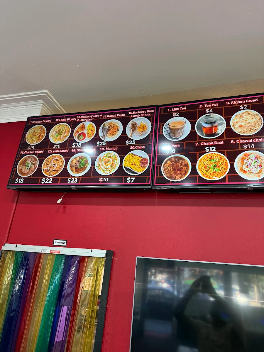 Menu, Tasty Food House