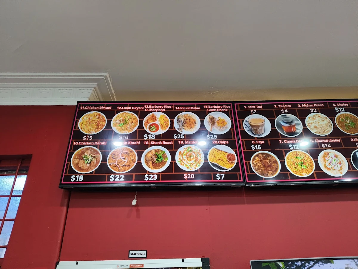 Menu, Tasty Food House