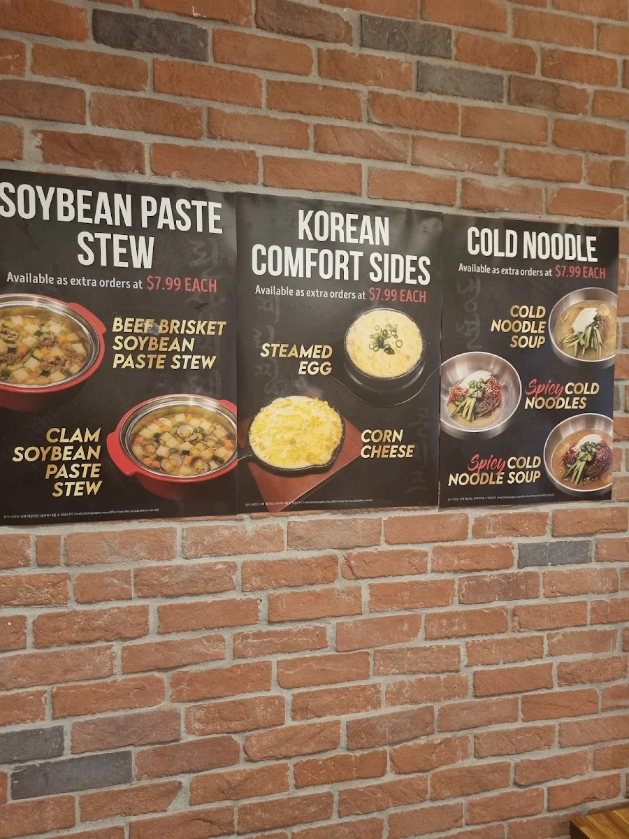 Menu, GBG Buffet Charcoal KBBQ WEST RYDE (ALL YOU CAN EAT)