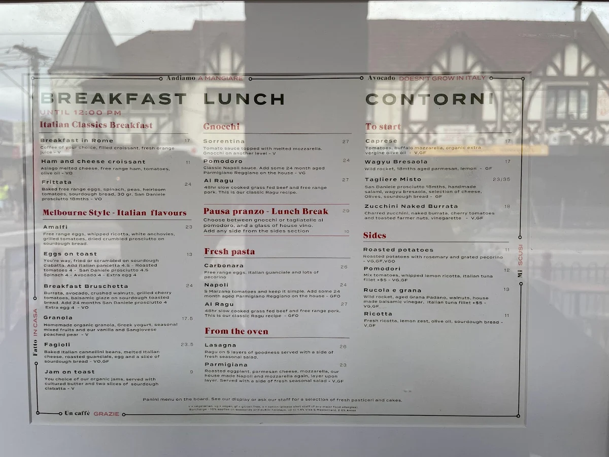 Menu, Oltre - Alimentari e Cucina