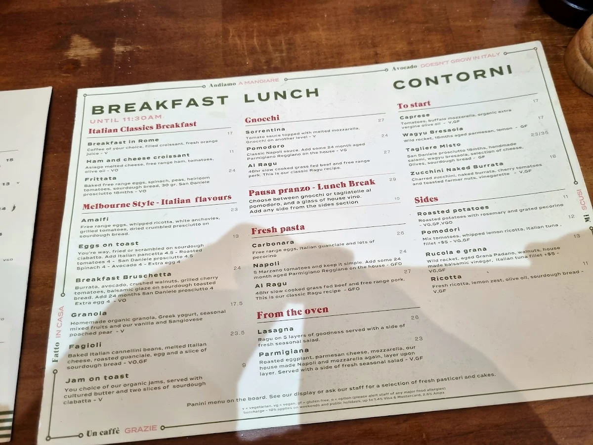 Menu, Oltre - Alimentari e Cucina