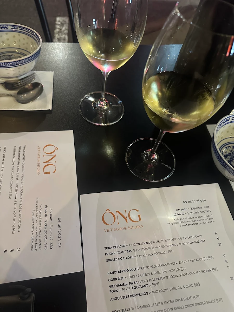 Menu, Ông Vietnamese
