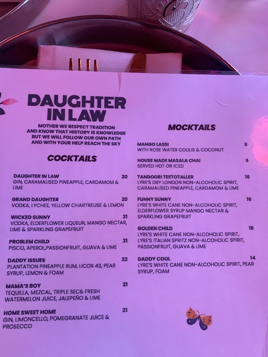 Menu, Ông Vietnamese