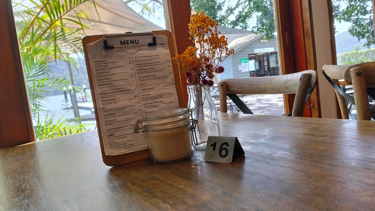 Menu, Dangar Island Depot