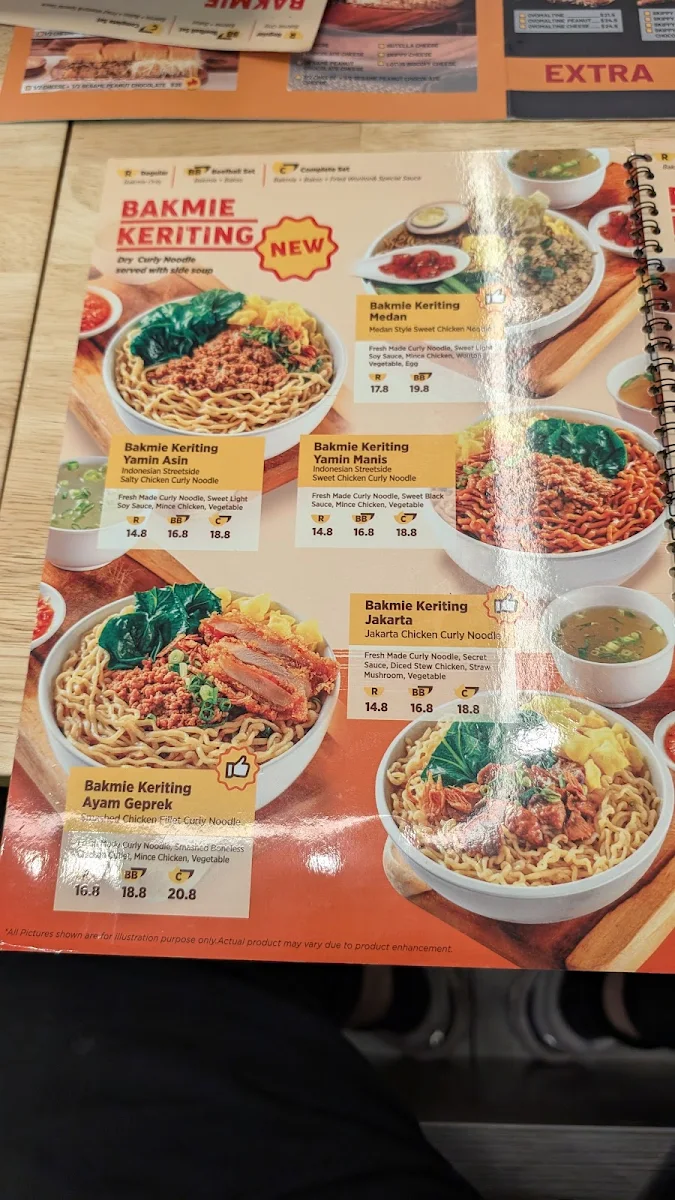 Menu, D'Bakmie @ Lygon St (Halal)