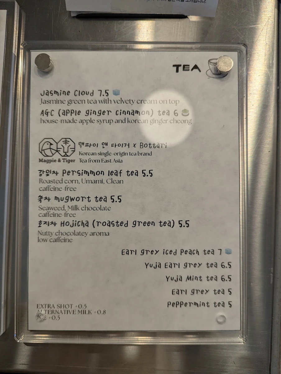 Menu, Bottari