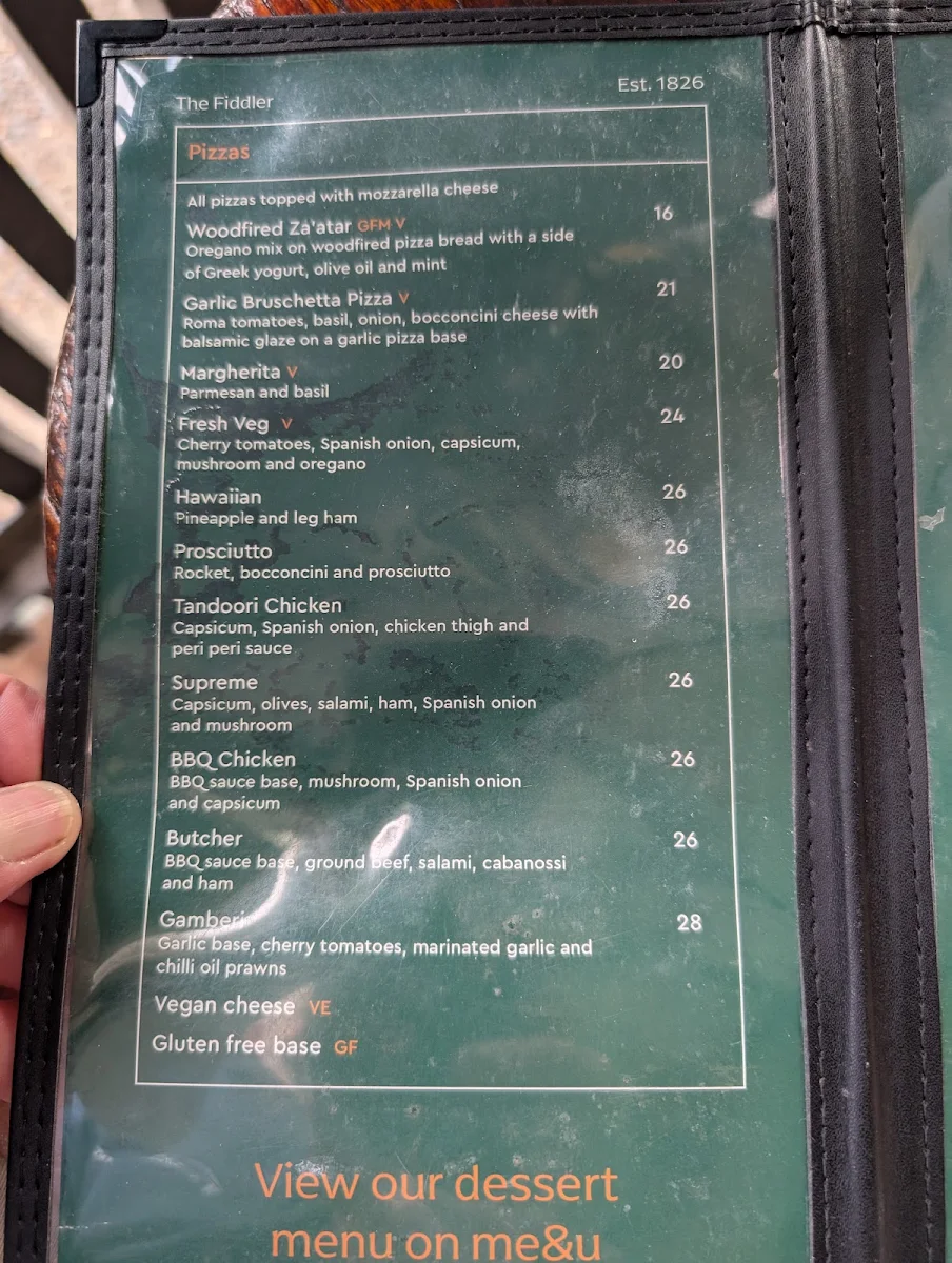 Menu, The Fiddler