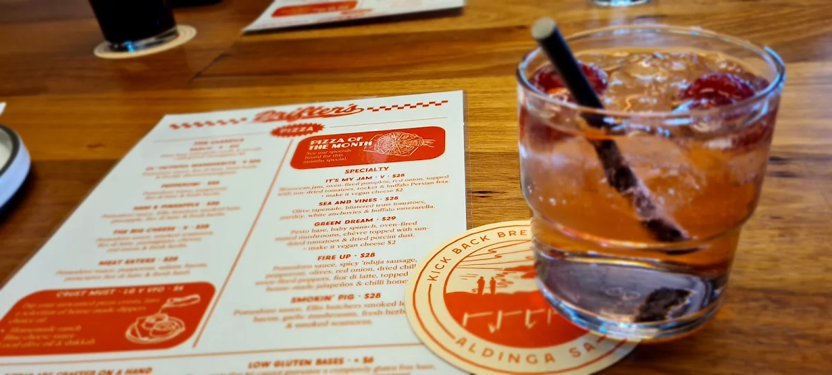 Menu, Drifter's Pizza and Beer