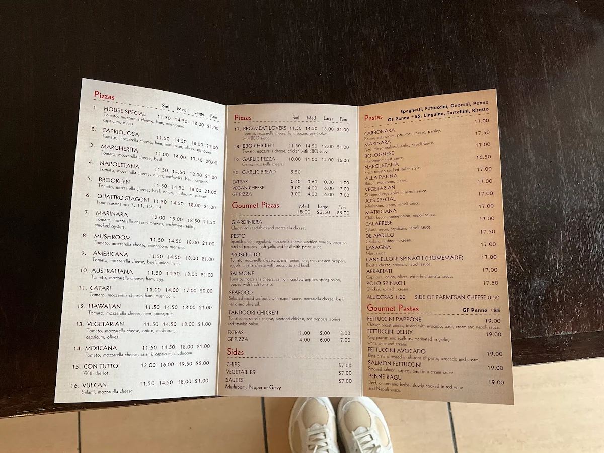 Menu, Piccolino Express (takeaway)