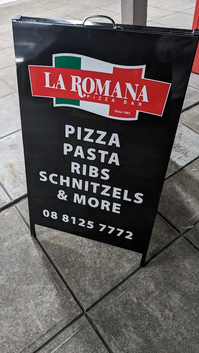 Menu, La Romana Pizza Bar Flagstaff Hill