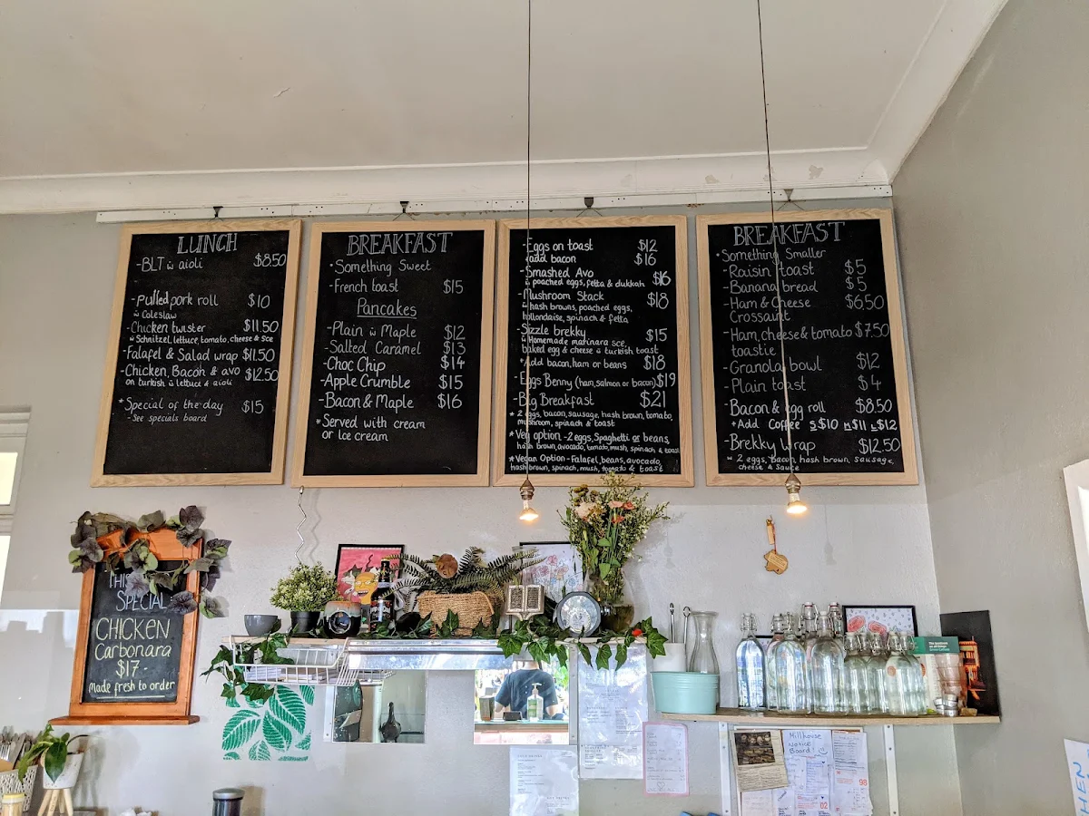 Menu, The Mill House Cafe