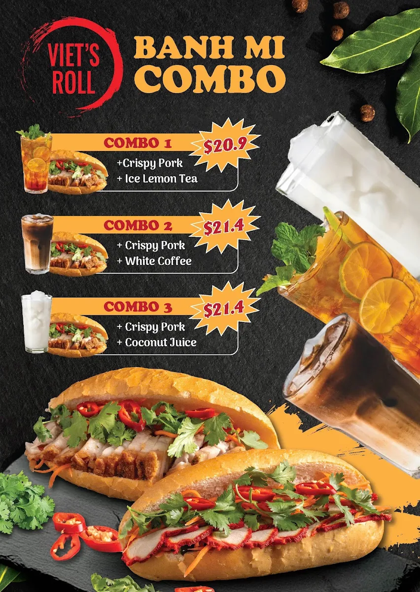 Menu, Viet's Roll Cleveland